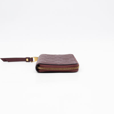 Secret Compact Wallet Burgundy Monogram Empreinte