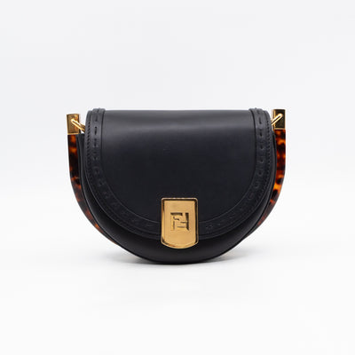Moonlight Crossbody Bag Black Leather