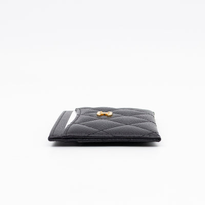 Classic Card Holder Black Caviar Gold
