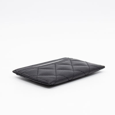 Classic Card Holder Black Caviar Gold