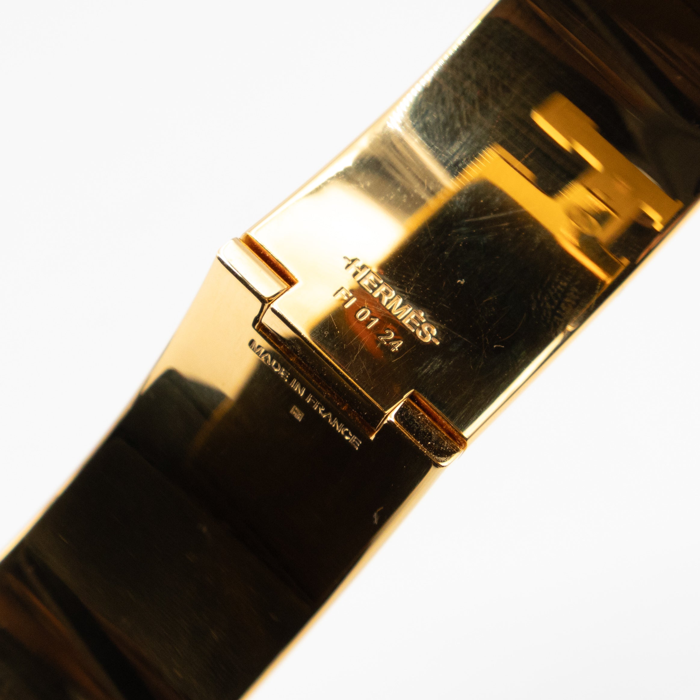 Clic Clac H Bracelet GM Black & Gold