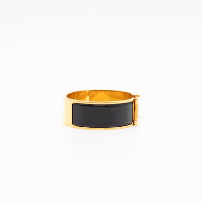 Clic Clac H Bracelet GM Black & Gold