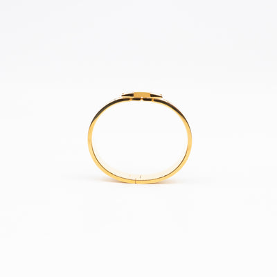 Clic Clac H Bracelet GM Black & Gold