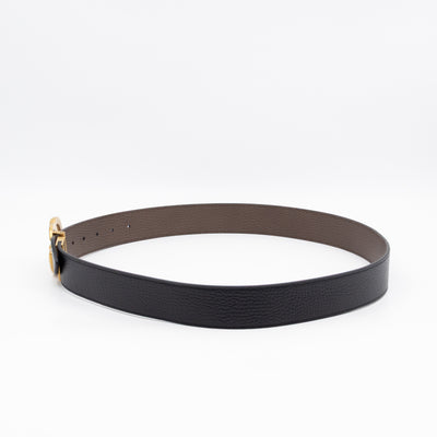 GG Marmont Reversible Black Brown Leather Belt 95/38