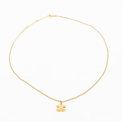 Triomphe Rhinestone Necklace Gold