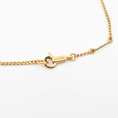 Triomphe Rhinestone Necklace Gold