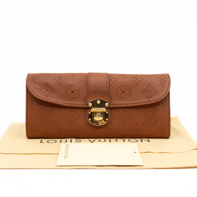 Amelia Clutch Wallet Cognac Mahina Leather
