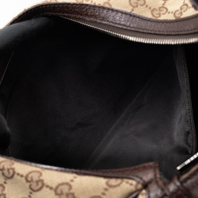 Double Pocket Hobo Bag GG Supreme Canvas