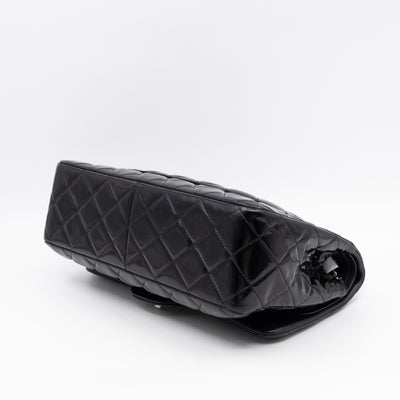 Classic Double Flap Jumbo Black Patent Leather