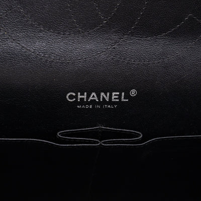 Classic Double Flap Jumbo Black Patent Leather