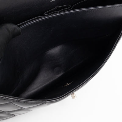 Classic Double Flap Jumbo Black Patent Leather