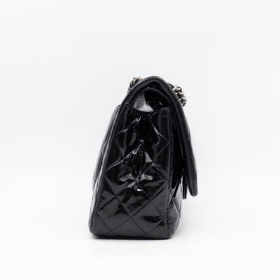 Classic Double Flap Jumbo Black Patent Leather