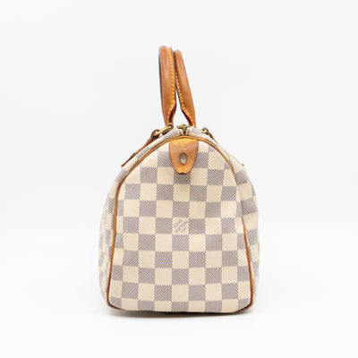 Speedy 25 Damier Azur