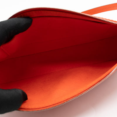 Pochette Accessoires Orange Epi Leather