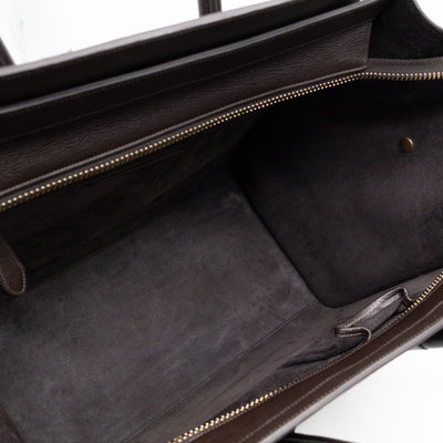 Mini Luggage Dark Brown Leather