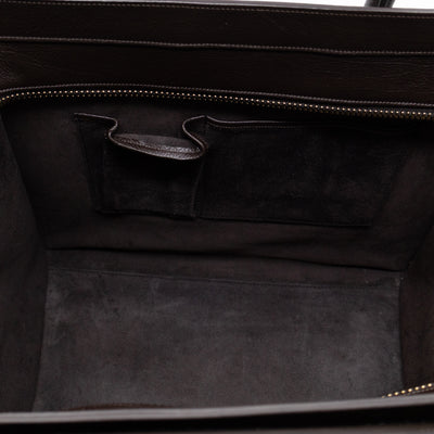 Mini Luggage Dark Brown Leather
