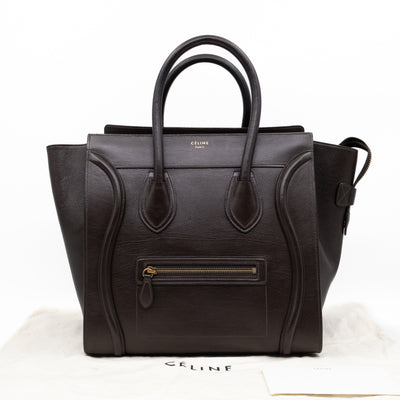 Mini Luggage Dark Brown Leather