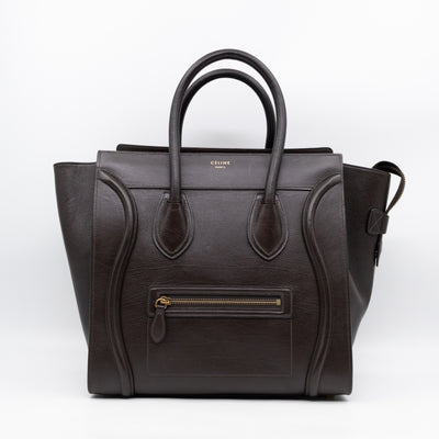 Mini Luggage Dark Brown Leather