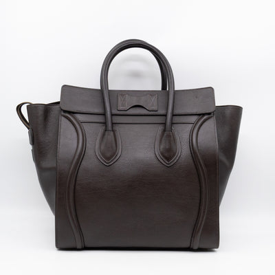 Mini Luggage Dark Brown Leather