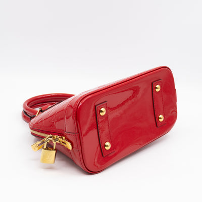 Alma BB Red Vernis Leather
