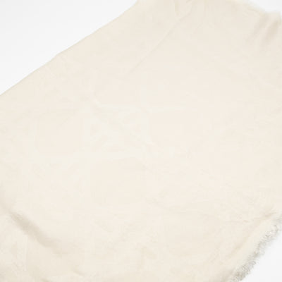 Cannage Scarf Silk Wool White