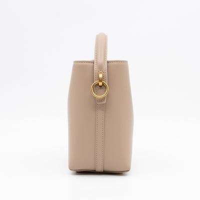 Le 37 Mini Dark Beige Shiny Leather