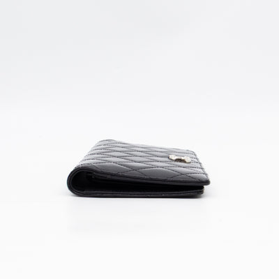 Brilliant CC Long Wallet Black Patent Leather