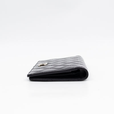 Brilliant CC Long Wallet Black Patent Leather