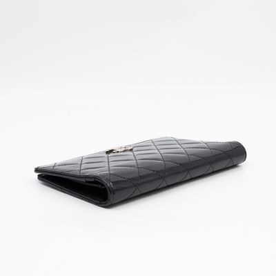 Brilliant CC Long Wallet Black Patent Leather