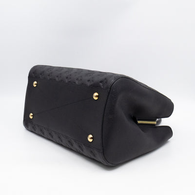Montaigne GM Black Monogram Empreinte
