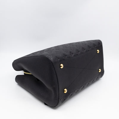 Montaigne GM Black Monogram Empreinte