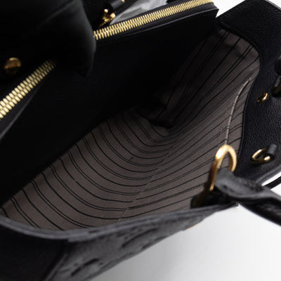 Montaigne GM Black Monogram Empreinte