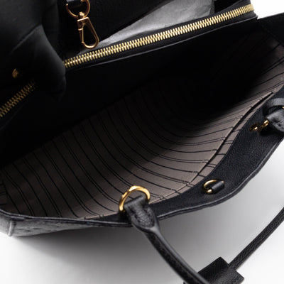 Montaigne GM Black Monogram Empreinte