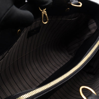Montaigne GM Black Monogram Empreinte