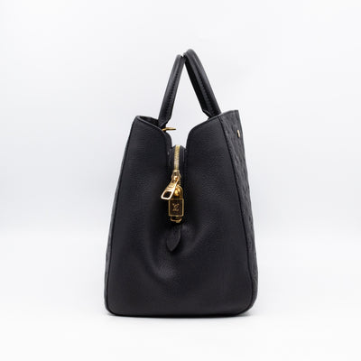 Montaigne GM Black Monogram Empreinte