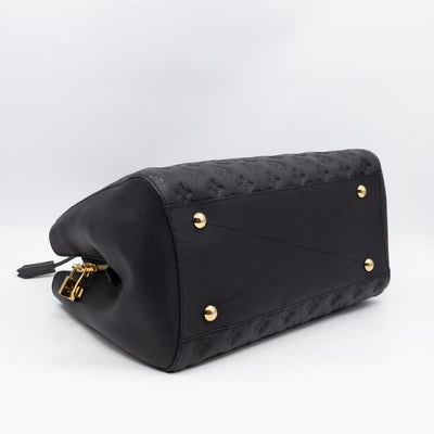 Montaigne GM Black Monogram Empreinte