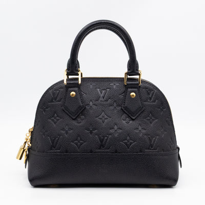 Neo Alma BB Black Monogram Empreinte Leather