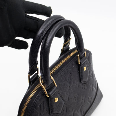 Neo Alma BB Black Monogram Empreinte Leather