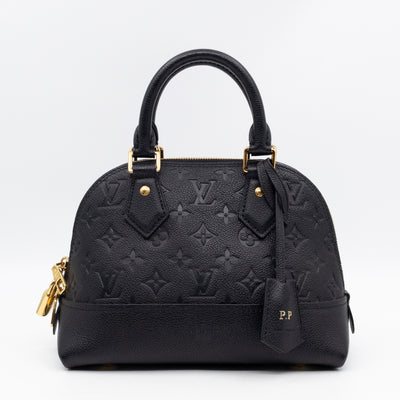 Neo Alma BB Black Monogram Empreinte Leather