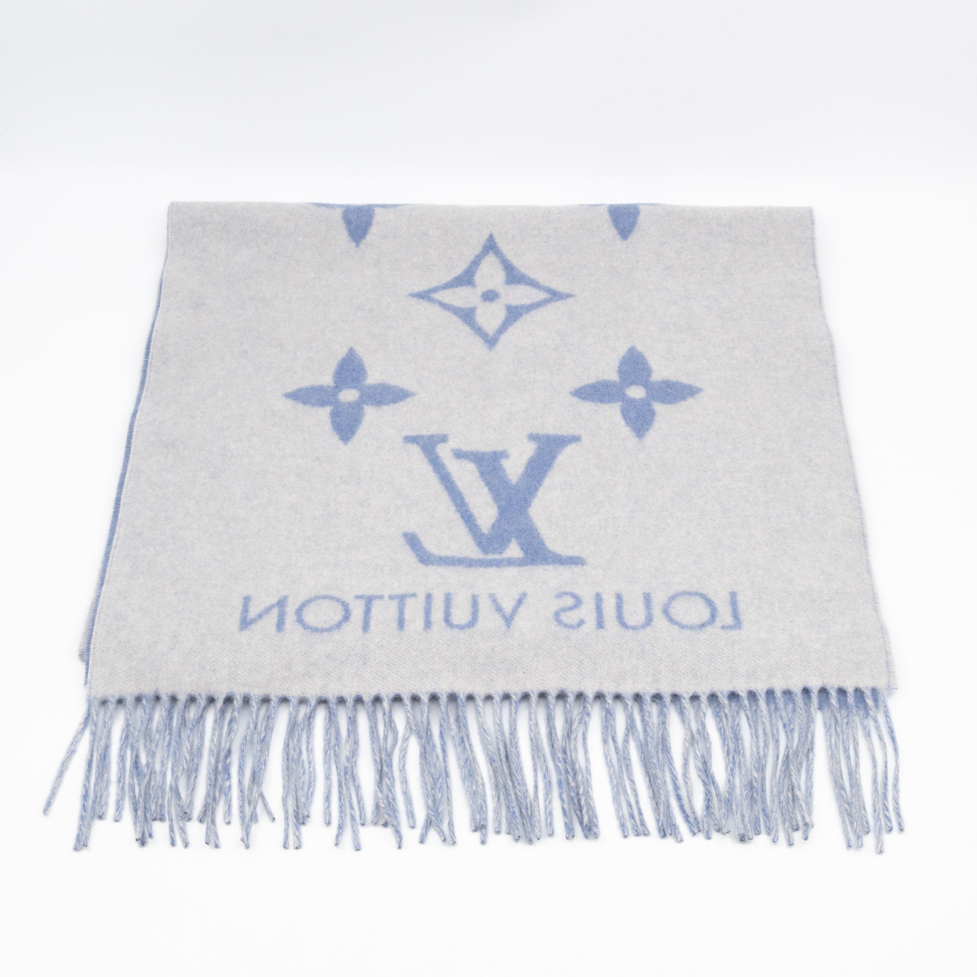 Reykjavik Studded Cashmere Scarf Blue