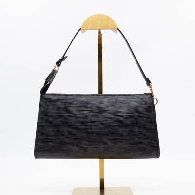 Pochette Accessoires Black Epi Leather