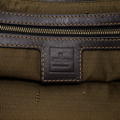 Mamma Baguette Zip Zucca FF Brown Canvas