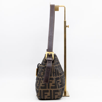 Mamma Baguette Zip Zucca FF Brown Canvas