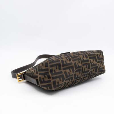 Mamma Baguette Zip Zucca FF Brown Canvas