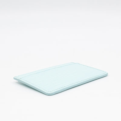 Card Holder Light Blue Epi Leather