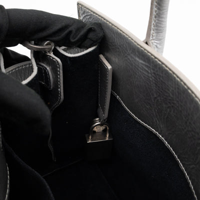 Sac de Jour Nano Silver Metallic Leather