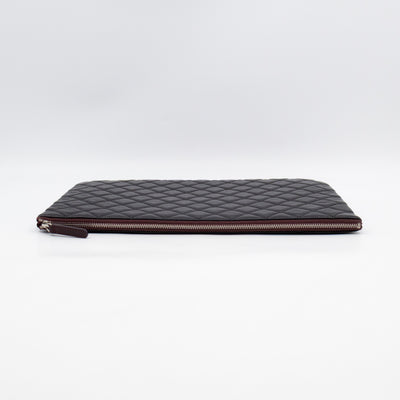 O Case Large Black Caviar Leather