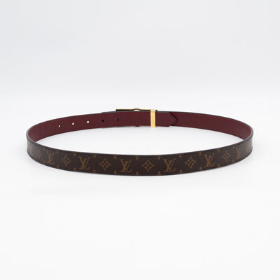 Dauphine Reversible Belt Monogram Cherry Red 85 cm