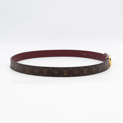 Dauphine Reversible Belt Monogram Cherry Red 85 cm