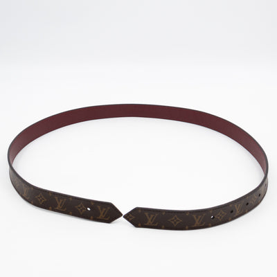 Dauphine Reversible Belt Monogram Cherry Red 85 cm